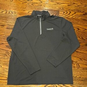 3/4 zip pull over in dark gray size XL